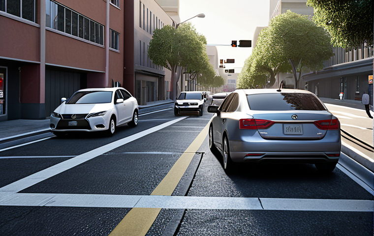 Autonomous Vehicle Dilemma**
* **Prompt:** Self-driving car in a complex urban environment, facing a moral decision (e.g., swerving to avoid a pedestrian but risking a collision with another vehicle). Focus on the tension and potential consequences of the AI's choice. Incorporate elements suggesting debate and uncertainty. Style: Photorealistic, slightly dramatic lighting.
**