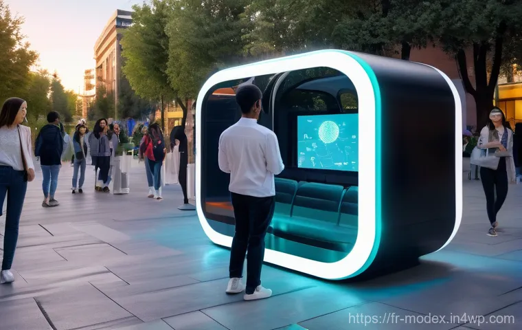 인공지능과 윤리  인간 기술 공존의 새로운 패러다임 - Image Prompt 1: The Integrated Future of Daily Life**